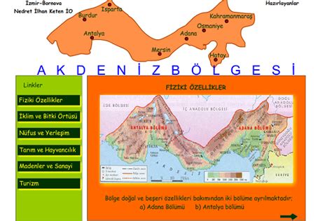 Akdeniz bölgesi maden haritası